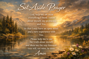 Set Aside Prayer
