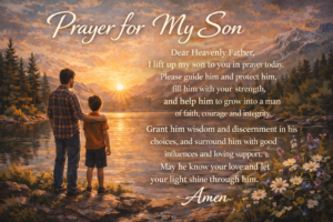 prayer for my son