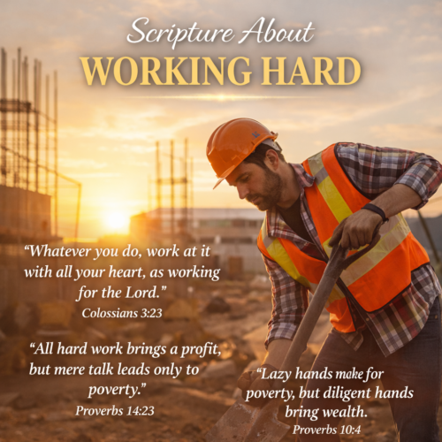 Scripture about working hard
