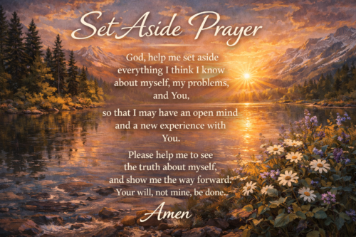 Set Aside Prayer