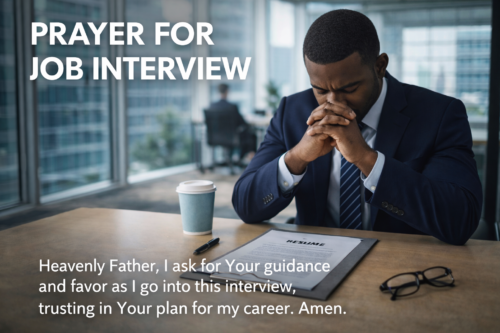 Prayer for Interview for Job